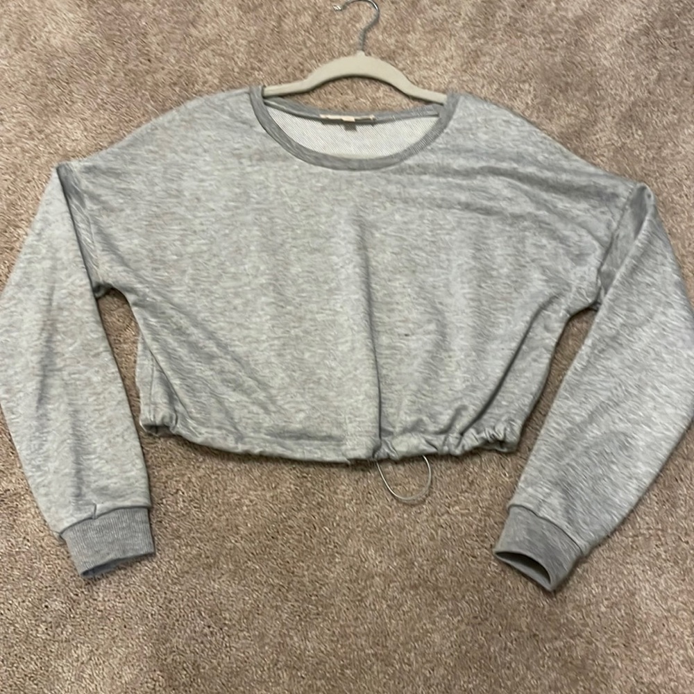 MorrisDay Gray Cropped Sweatshirt